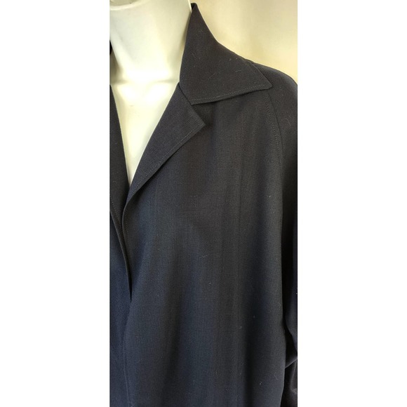 Shamask Navy Open Front Wool Jacket 1 - Picture 5 of 6